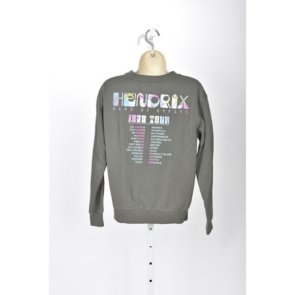 Authentic Hendrix Grey Pull Over Band of Gypsys Crew Neck Sweatshirt - Picture 2 of 2